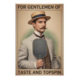 Geschenk von Pickleball für Gentlemen des Geschmac Fotodruck