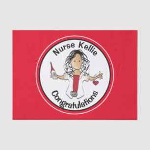 Geschenk von RN LPN CNA Graduation Party Seidenpapier
