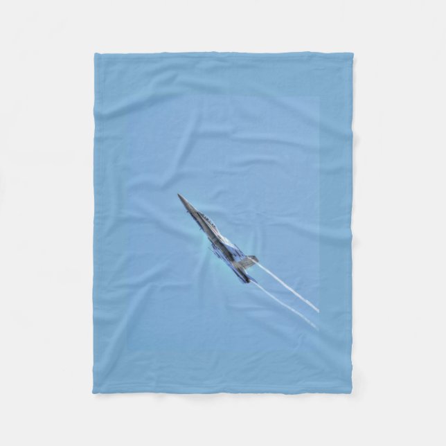 Geschenk von Supersonic Airforce Jet-Fighter Desig Fleecedecke (Vorderseite)