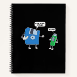 Geschenk von Vater und Sohn für die Computertechni Notizbuch