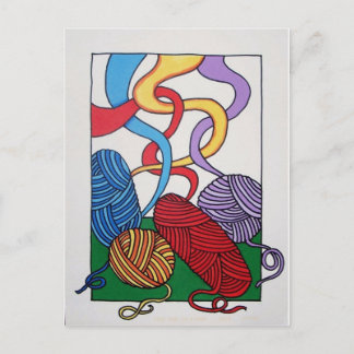 Geschenk von Wolle von Piliero Postkarte