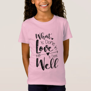 Geschenk, was in der Liebe gemacht wird T-Shirt