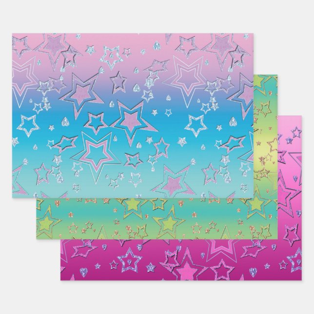 Geschenk, Weihnachtspapier, Verpackung, Weihnachts Geschenkpapier Set (Set)