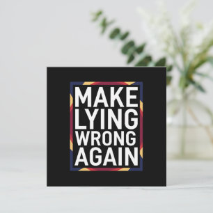 Geschenk Widerstehen Anti-Trump 'Lügen falsch mach Einladung