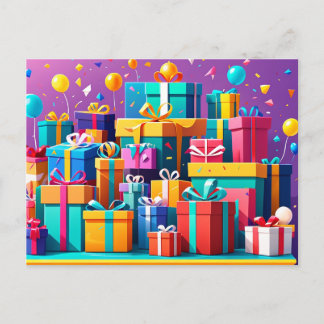 Geschenk Wrapped Delight Postkarte