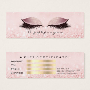 Geschenk-Zertifikat-Rosen-Rosa peitscht das kleine