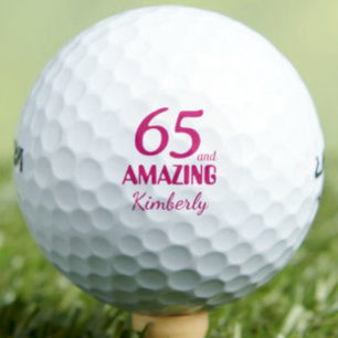 Geschenk zum 65. Geburtstag für Freundin Rosa Erst Golfball