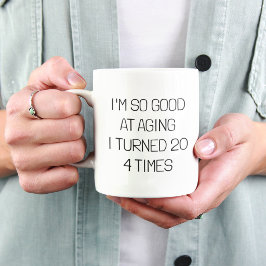 Geschenk zum 80. Geburtstag personalisiert Tasse