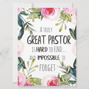 Geschenk zum Dank an den Pastor Zitat zur Wertschä Karte