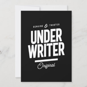 Geschenk zum Job-Titel des Underwriters Einladung