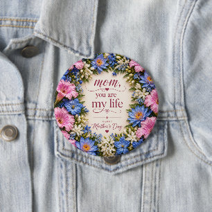 GESCHENK ZUM MUTTERTAG BUTTON
