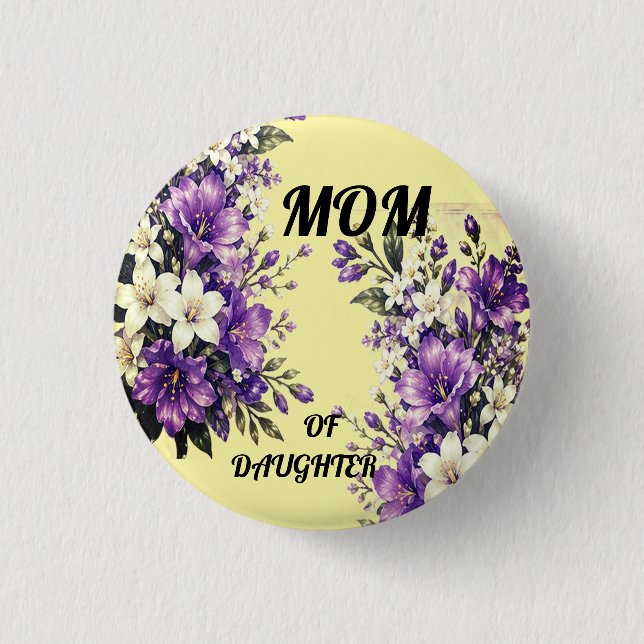 GESCHENK ZUM MUTTERTAG  BUTTON (Vorderseite)