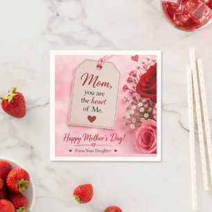GESCHENK ZUM MUTTERTAG  SERVIETTE