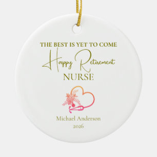 Geschenk zum Ruhestand für Krankenschwestern - Das Keramik Ornament