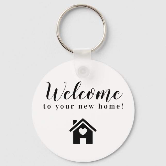 Geschenk zum Schließen von Realtor Willkommen auf  Schlüsselanhänger (Vorderseite)