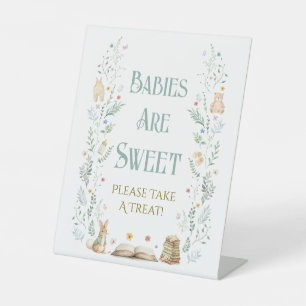 Geschenk zur Babyparty: Babys sind süß Sockelschild