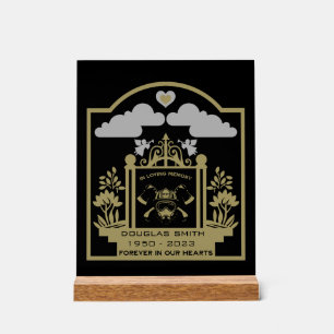 Geschenk zur Beerdigung von Feuerwehren Acrylschild