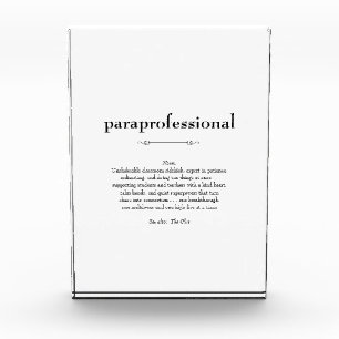 Geschenk zur Bewertung von Paraprofessional Defini Fotoblock