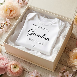 Geschenk zur Enthüllung einer Schwangerschaft am M Baby Strampler