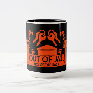 Geschenk zur Entlassung aus dem Gefängnis Zweifarbige Tasse