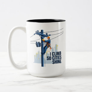 Geschenk zur Würdigung der Stadtlandschaft für Ele Zweifarbige Tasse