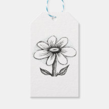 Geschenkanhänger für sie mit Gänseblümchen