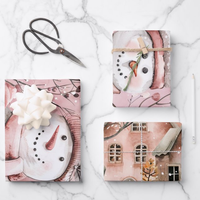 Geschenkanhänger Geschenkpapier Set (Vorderseite)