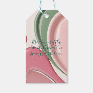Geschenkanhänger in stilvoller abstrakter Grafik