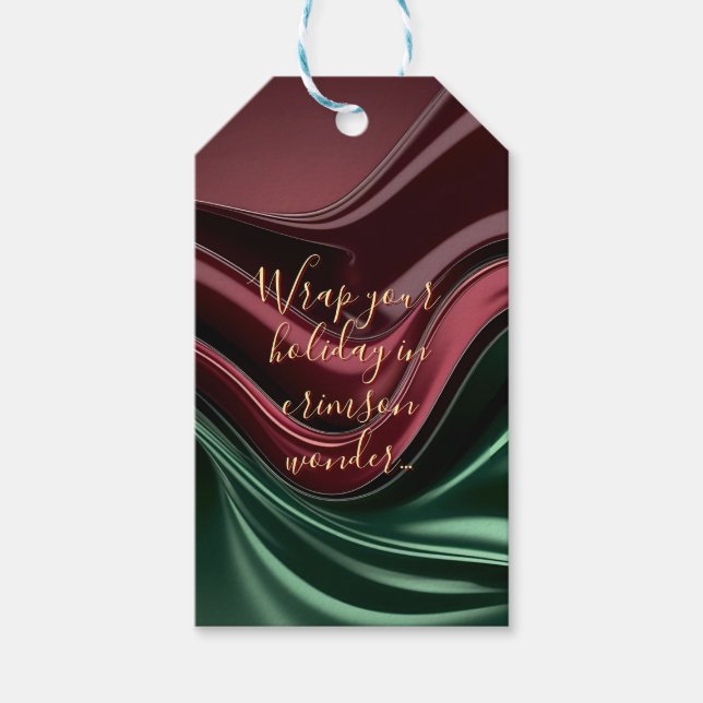 Geschenkanhänger in stilvoller abstrakter Grafik (Vorderseite)