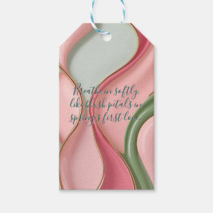 Geschenkanhänger in stilvoller abstrakter Grafik