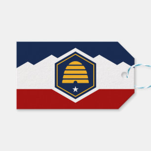Geschenkanhänger mit neuer Flagge von Utah, USA