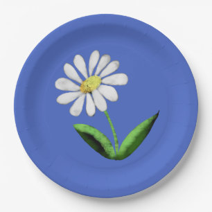 Geschenkanhänger Stolz Gänseblümchen Pappteller