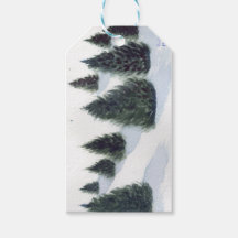 Geschenkanhänger Weihnachtsbäume - Geschenkverpack