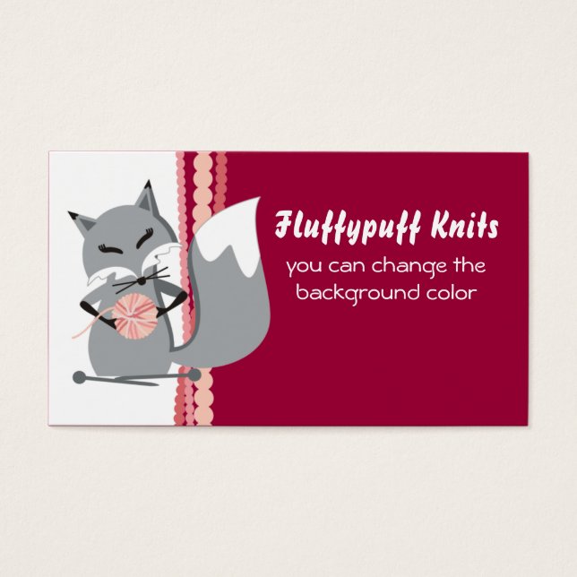 Geschenkartikel aus Stricknadeln (Vorderseite)