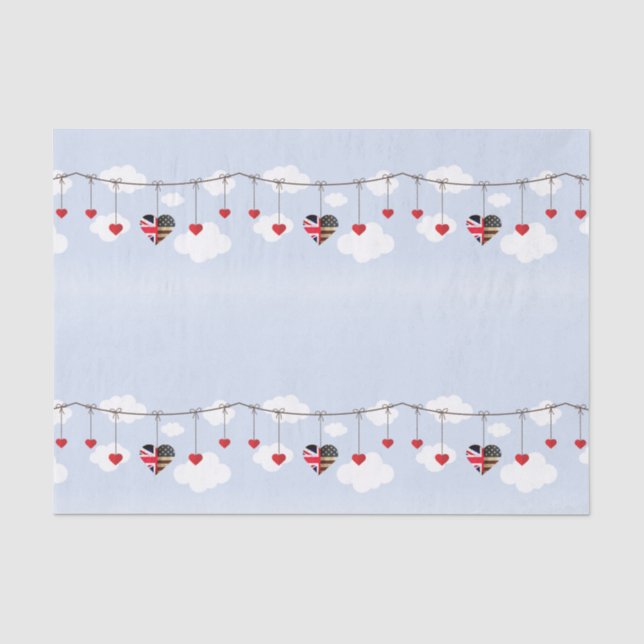 Geschenkartikel für die Royal Wedding Party Seidenpapier (Vorderseite)