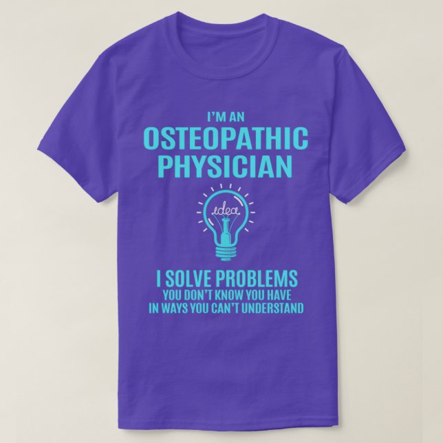 Geschenkartikel zum Thema "Osteopathischer Arzt I  T-Shirt (Design vorne)