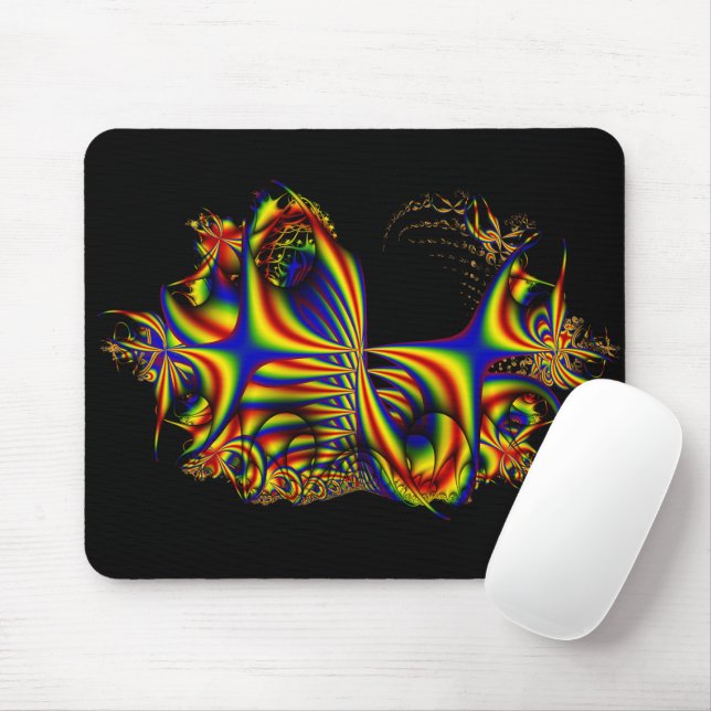 Geschenkband | Rainbow Fraktal Art Mousepad (Mit Mouse)