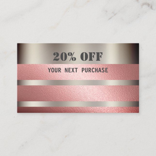 Geschenkbescheinigung Visitenkarte (Vorderseite)