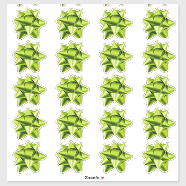 Geschenkbow | Aufkleber | 20 pro Blatt | LIMON (Blatt)