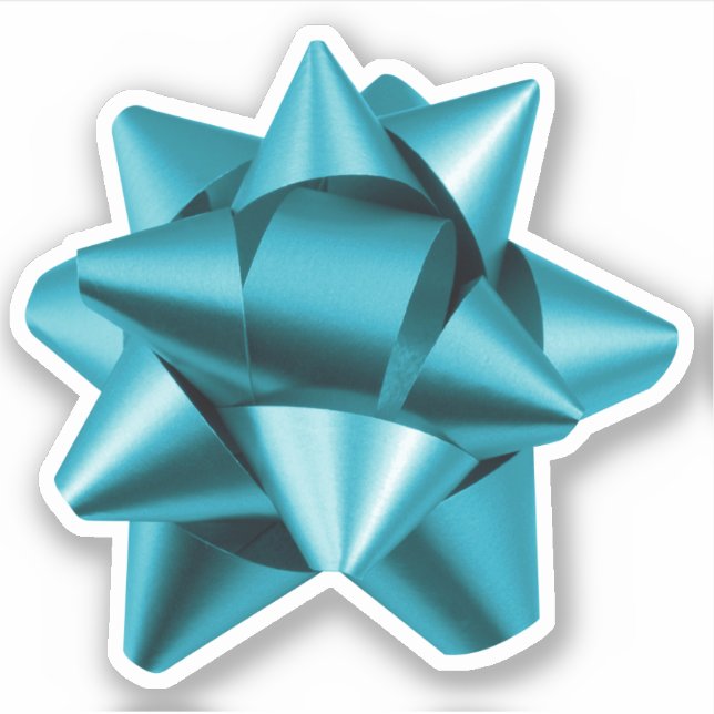 Geschenkbow | Aufkleber | Verschiedene Größen | AQ (Vorderseite)