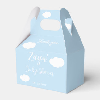Geschenkbox für Baby Shower Blaue Wolken Süß Minim Geschenkschachtel