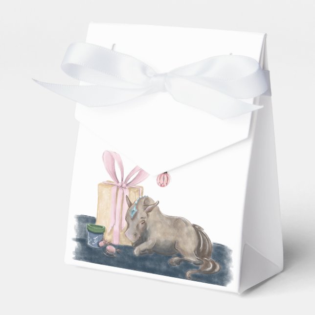 Geschenkbox für Weihnachtspresent mit Pferdemotiv Geschenkschachtel (Vorderseite)