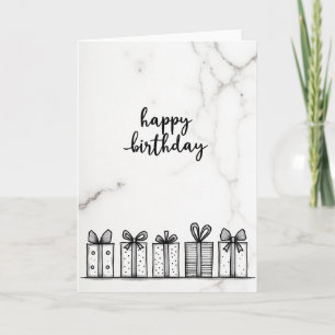 Geschenkbox-Muster-Geburtstagskarte Karte