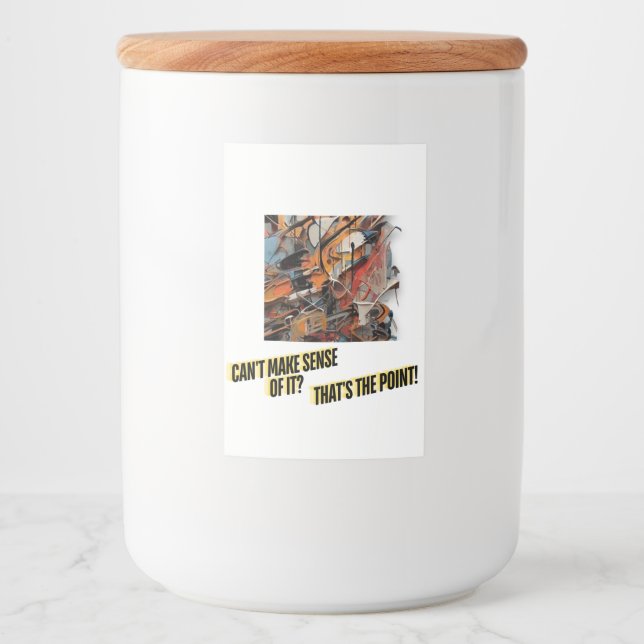 Geschenkboxen/Abstrakte Kunst Lebensmitteletikett (Vorderseite)