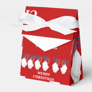 Geschenkboxen Ballotins "Frohe Weihnachten" – Rot Geschenkschachtel