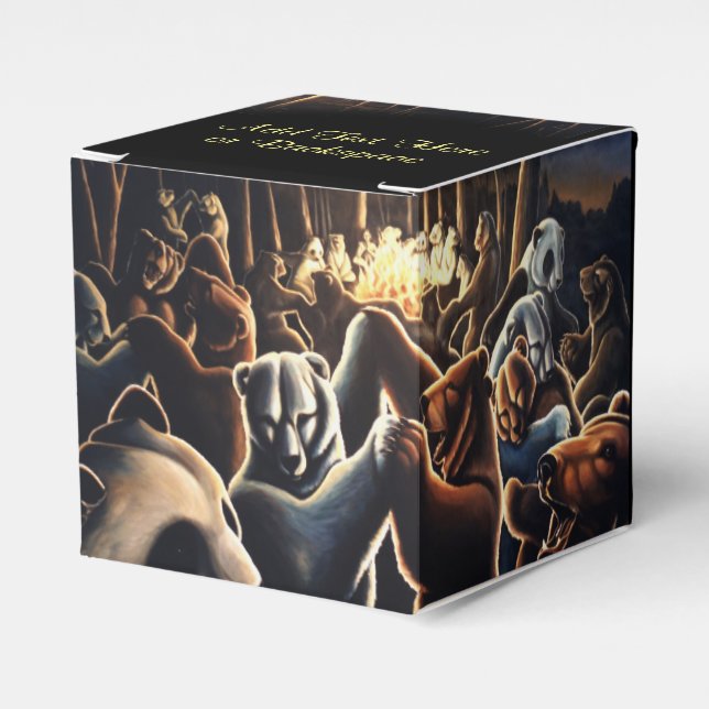 Geschenkboxen der Bären personalisieren Geschenkbo Geschenkschachtel (Vorderseite)