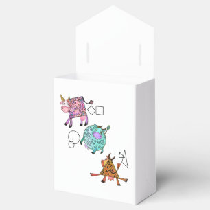 Geschenkboxen der fliegenden Kühe Geschenkschachtel
