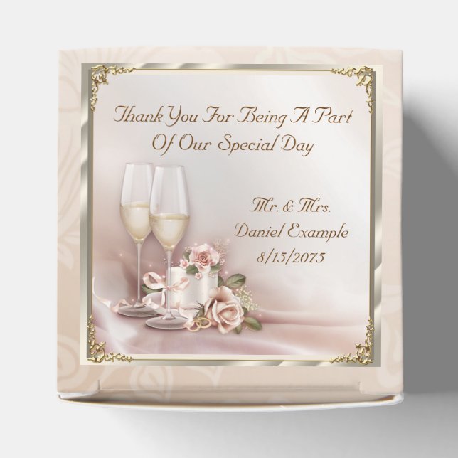 Geschenkboxen der Gastgeschenk Hochzeit Geschenkschachtel (Oben)