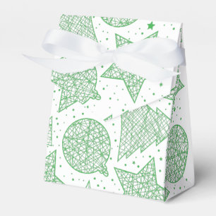 Geschenkboxen der Grün- und Weißwein-Weihnachtsmus Geschenkschachtel