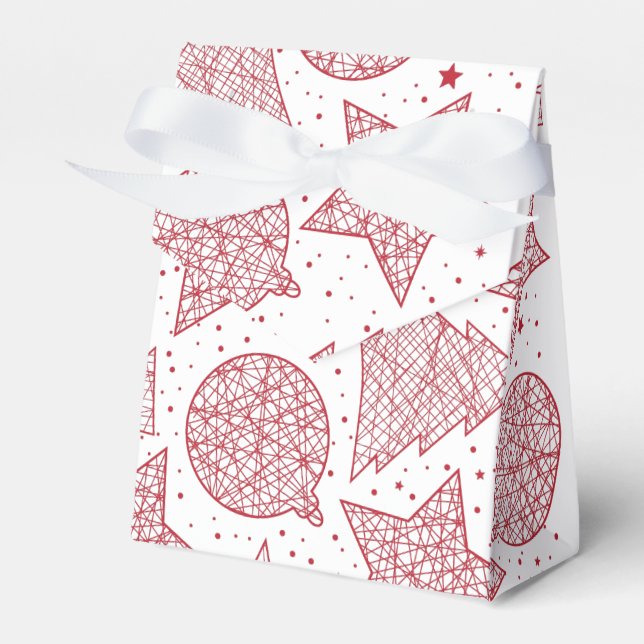 Geschenkboxen der Rotwein-Weihnachtsmuster Geschenkschachtel (Vorderseite)